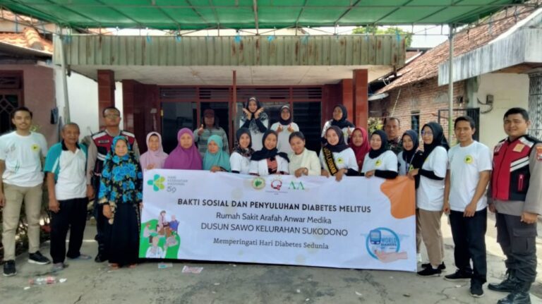 Hari Diabetes Sedunia: Rumah Sakit Arafah Anwar Medika: Gelar Penyuluhan dan Bakti Sosial Kesehatan Gratis