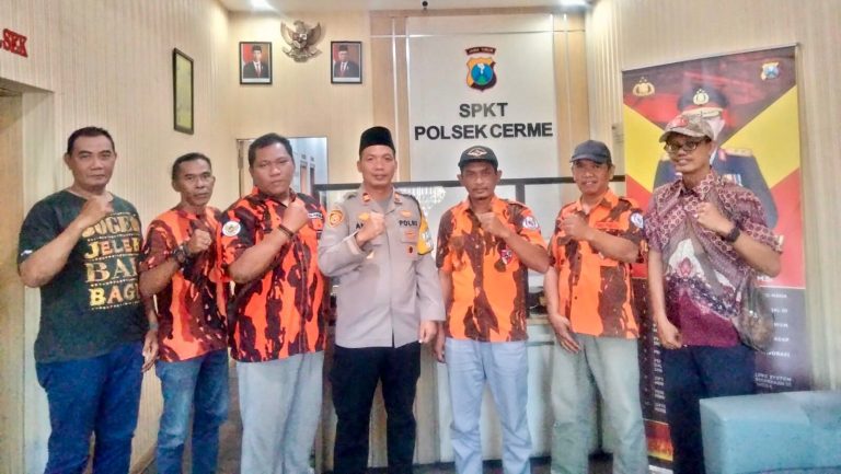 PAC PP Kecamatan Cerme Bersama Kapolsek Cerme Berkomitmen Kawal Dan Sukseskan Pemilukada 2024