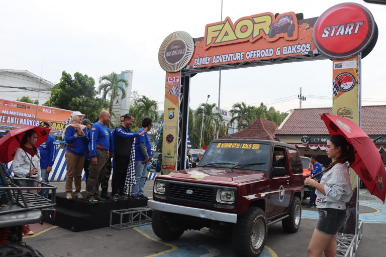 Kampanye Anti Narkoba, Polres Kediri Kota Gelar Family Adventure Offroad dan Bakti Sosial