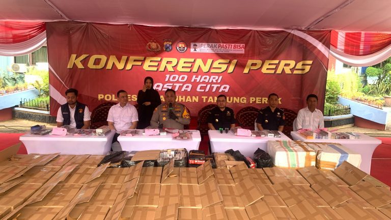 Polres Tanjungperak Berhasil Amankan 7, 6 Juta Batang Rokok Ilegal