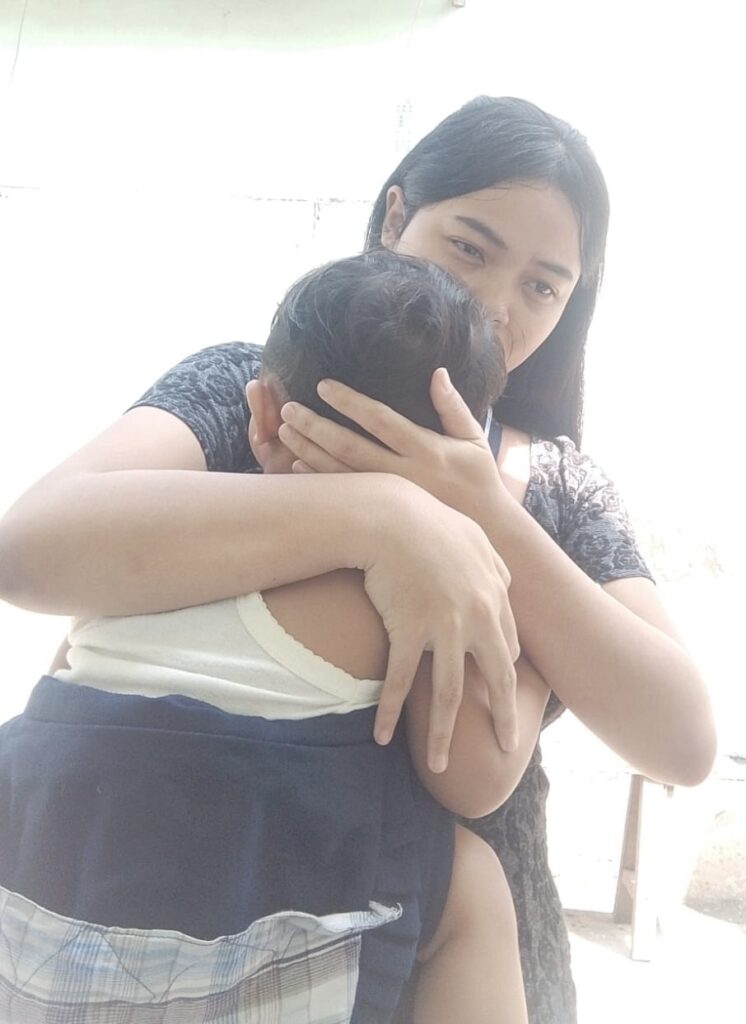 SW beserta anak Kandungnya yang sengaja diterlantarkan oleh Abdul Hafiz